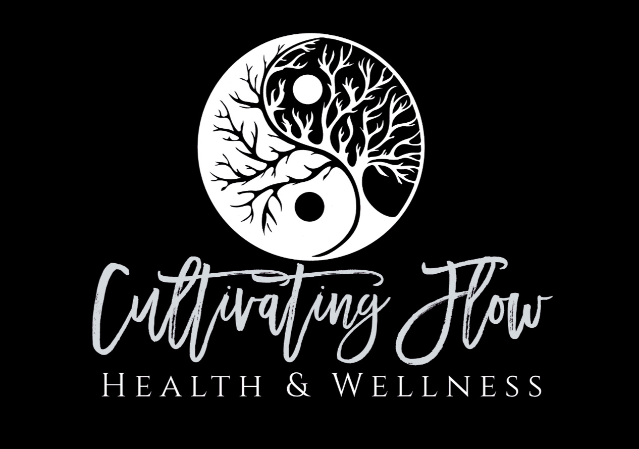 Cultivating Flow LLC logo Cultivating Flow logo featuring a yin yang tree symbolizing balance, healing, and personal growth